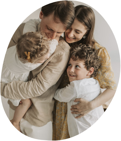 children and parents building trust